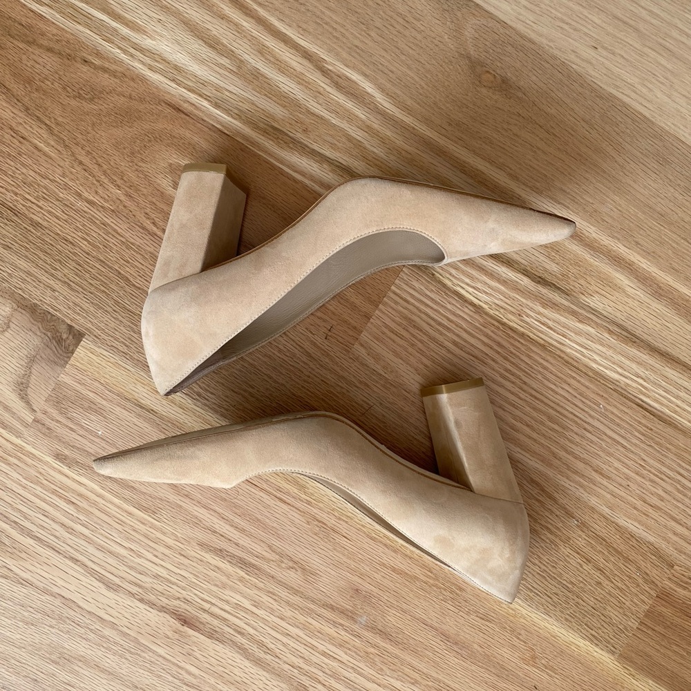 Stuart Weitzman Stuart 85mm Block Heel Pumps - image 3